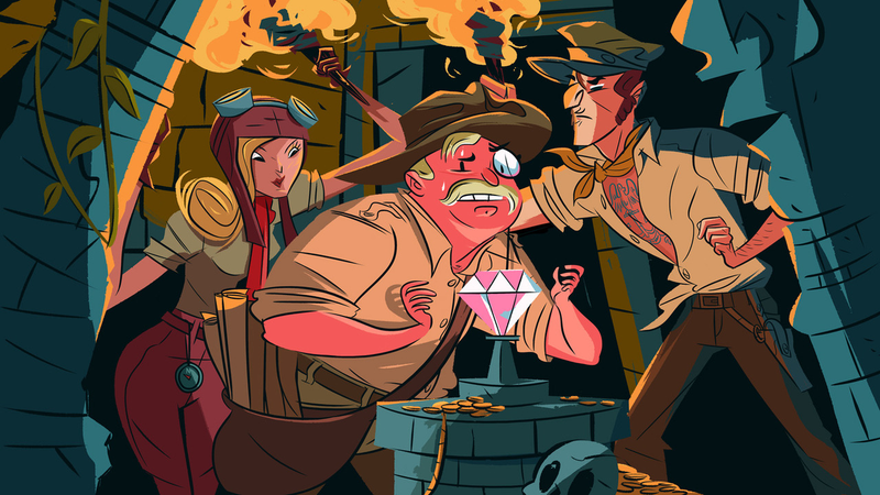 Illustration for article titled Play The Cave. You'll See Awesome Art Like This.